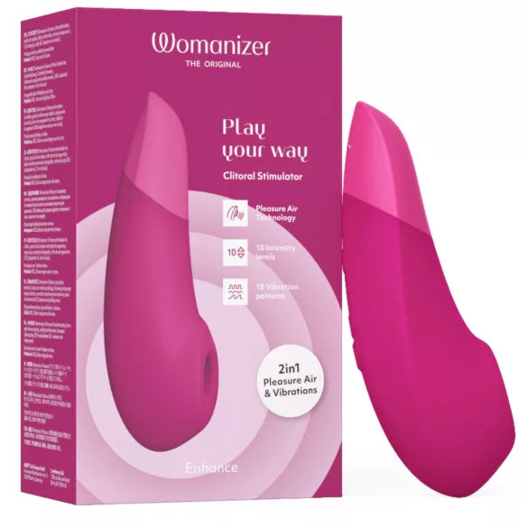 Womanizer Enhance - stimulator clitoridian cu unde de aer - roz