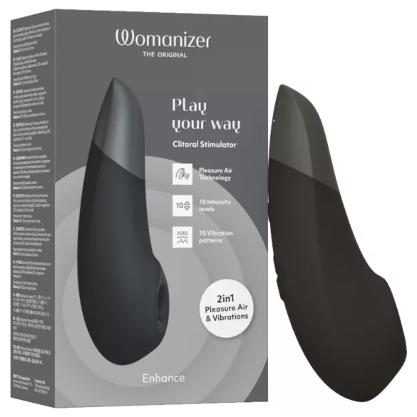 Womanizer - stimulator clitoridian cu unde de aer - negru