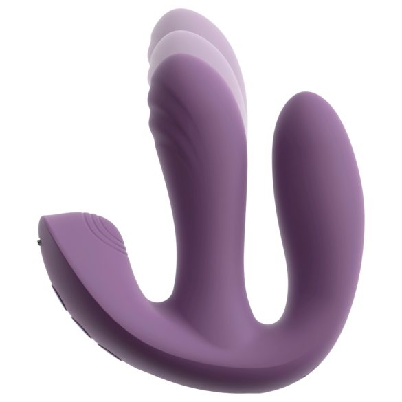Beau Coeur Mireva - vibrator triplu cu brațe și telecomandă - mov