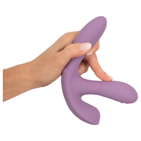 Beau Coeur Mireva - vibrator triplu cu brațe și telecomandă - mov