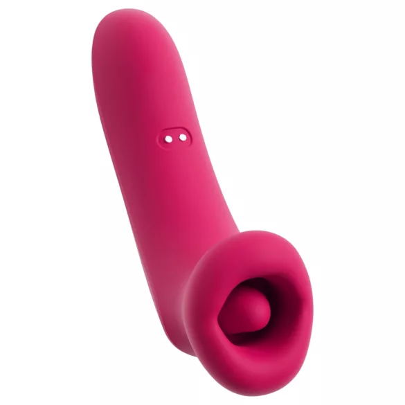 You2Toys Oral Fun - stimulent clitoridian cu aspirație și limbă (roz)