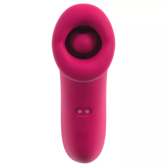 You2Toys Oral Fun - stimulent clitoridian cu aspirație și limbă (roz)