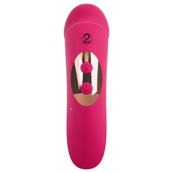 You2Toys Oral Fun - stimulent clitoridian cu aspirație și limbă (roz)
