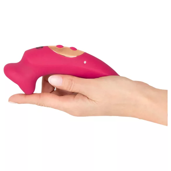 You2Toys Oral Fun - stimulent clitoridian cu aspirație și limbă (roz)