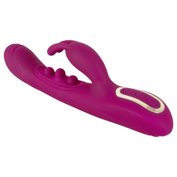 Javida - vibrator cu bile și braț pentru clitoris - mov
