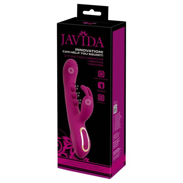 Javida - vibrator cu bile și braț pentru clitoris - mov