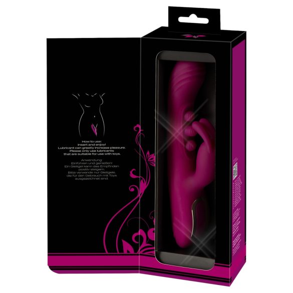Javida - vibrator cu bile și braț pentru clitoris - mov
