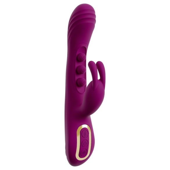 Javida - vibrator cu bile și braț pentru clitoris - mov