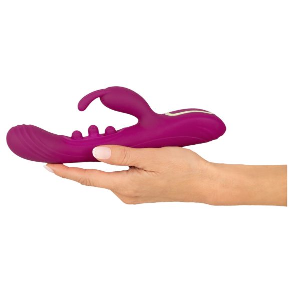 Javida - vibrator cu bile și braț pentru clitoris - mov