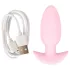 Cuties Mini - dop anal vibrator - silicon roz