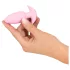 Cuties Mini - dop anal vibrator - silicon roz