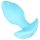 Cuties Mini - plug anal vibrant - silicon albastru