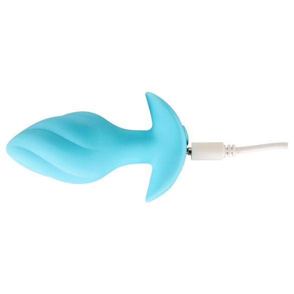 Cuties Mini - plug anal vibrant - silicon albastru