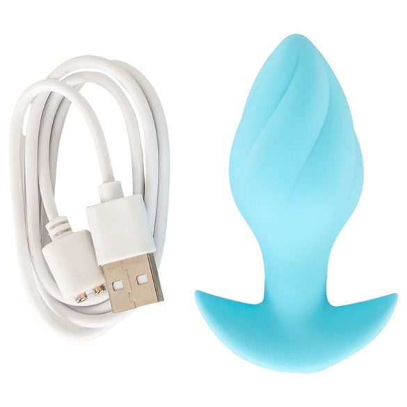 Cuties Mini - plug anal vibrant - silicon albastru