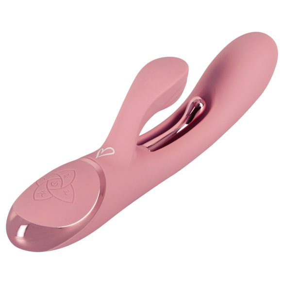 Beau Coeur Avenor - vibrator pentru punctul G cu limbă și braț pentru clitoris (roz)