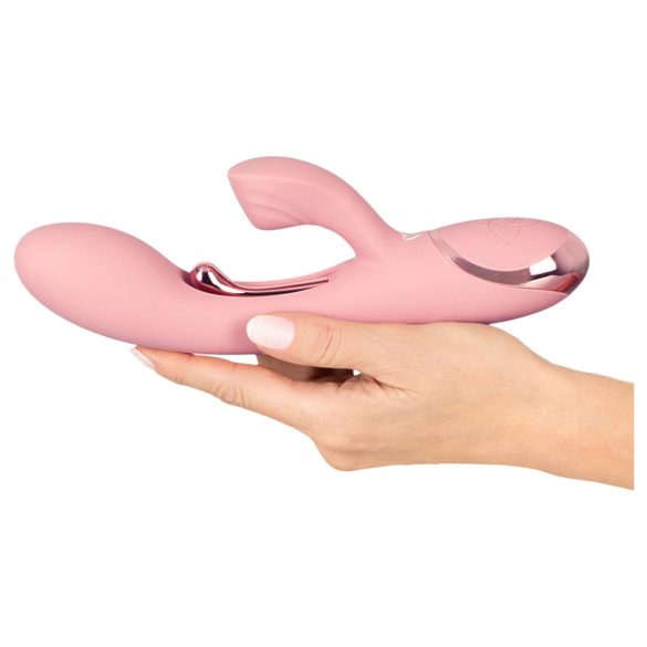 Beau Coeur Avenor - vibrator pentru punctul G cu limbă și braț pentru clitoris (roz)