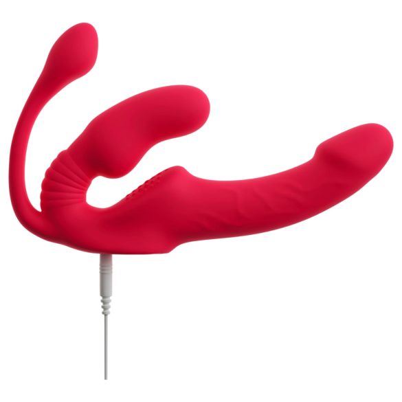You2Toys Strapless - vibrator cu curea, cu 3 brațe (roz)
