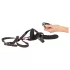 You2Toys - vibrator dublu cu curea, cu telecomandă (negru)