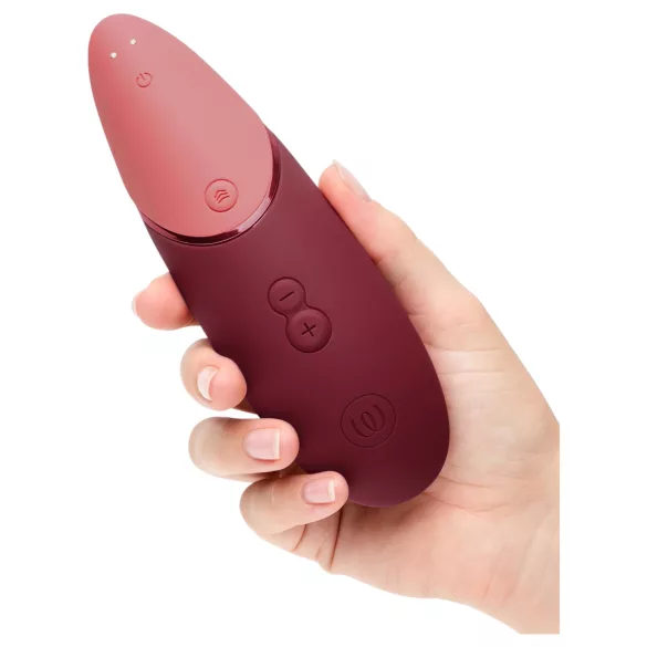 Womanizer Next - vibrator clitoridian cu unde de aer - reîncărcabil, bordo