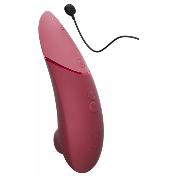 Womanizer Next - vibrator clitoridian cu unde de aer - reîncărcabil, bordo