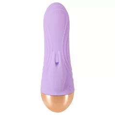   Cuties - mini vibrator cu braț pentru clitoris, reîncărcabil și rezistent la apă (mov)