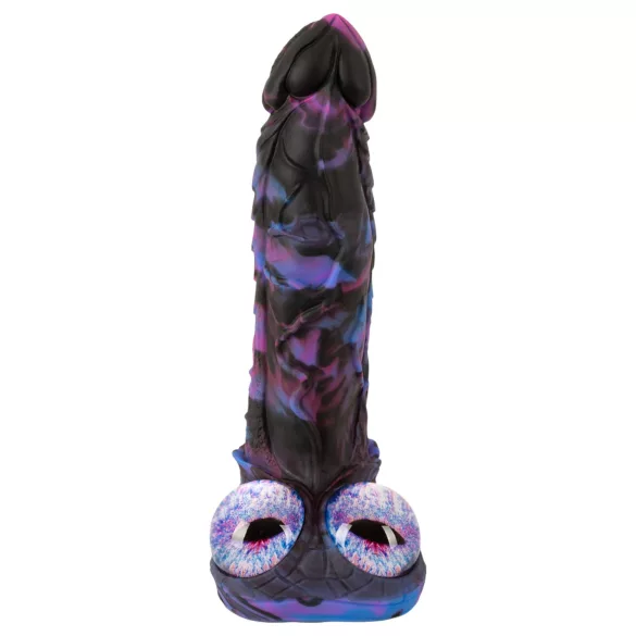 Beasty Cocks Firefly Fantasies - vibrator fantasy cu funcție de încălzire și mișcare de împingere (albastru) - 23,4 cm