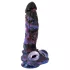 Beasty Cocks Firefly Fantasies - vibrator fantasy cu funcție de încălzire și mișcare de împingere (albastru) - 23,4 cm