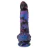 Beasty Cocks Firefly Fantasies - vibrator fantasy cu funcție de încălzire și mișcare de împingere (albastru) - 23,4 cm