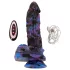 Beasty Cocks Firefly Fantasies - vibrator fantasy cu funcție de încălzire și mișcare de împingere (albastru) - 23,4 cm