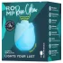 ROMP Rose Glow - stimulator de clitoris cu undă de aer (albastru)