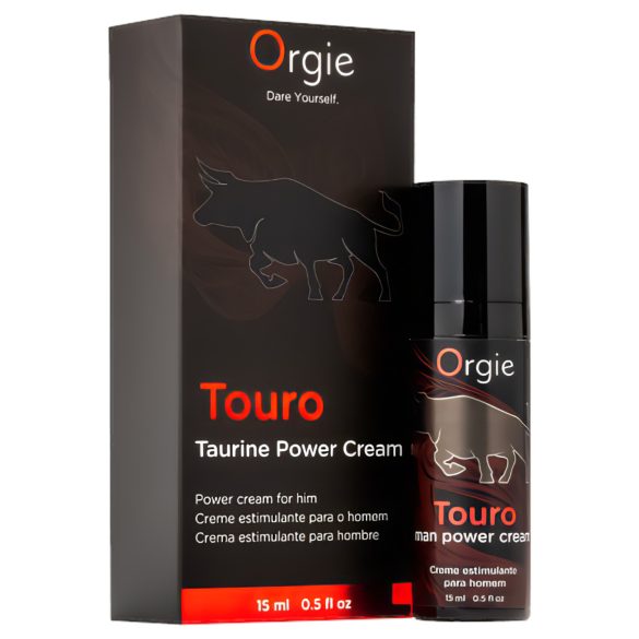Orgie Touro Power – Cremă pentru îmbunătățirea erecției (15 ml)