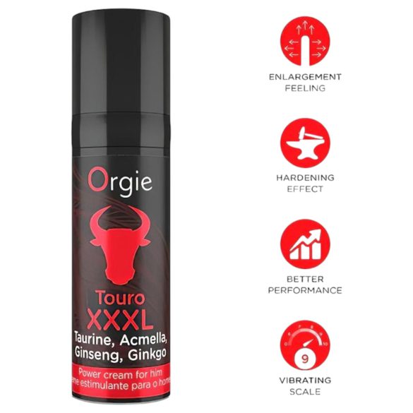 Orgie Touro XXXL - cremă stimulare erecție - 15ml