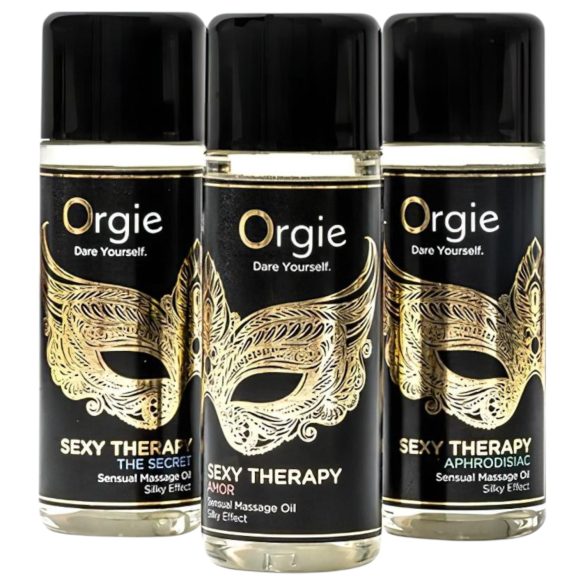 Orgie Sexy Therapy - set uleiuri senzuale de masaj (3x30ml)