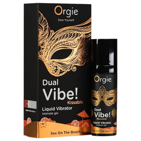 Orgie Dual Vibe - vibrator lichid unisex - Sex on the Beach (15ml)