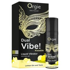 Orgie Dual Vibe - vibrator lichid unisex - Gin Tonic (15ml)
