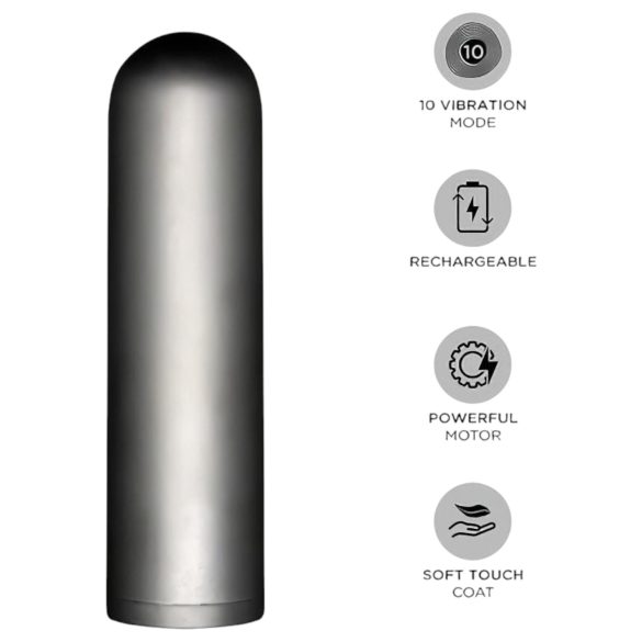 Orgie - mini vibrator bullet - set cu accesorii - gri