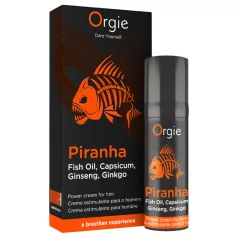   Orgie Piranha Power Cream - Cremă stimulatoare pentru potență pentru bărbați (15 ml)