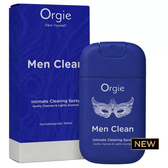 Orgie Men Clean - spray intim de curățare și împrospătare pentru bărbați (30 ml)