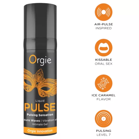 Orgie Pulse - vibrator lichid (15 ml)