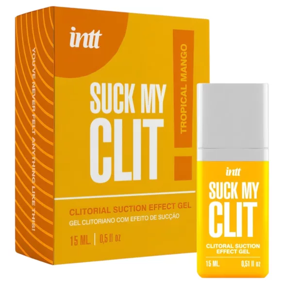 Intt Suck My Clit - gel stimulent pentru clitoris pentru femei - mango (15 ml)