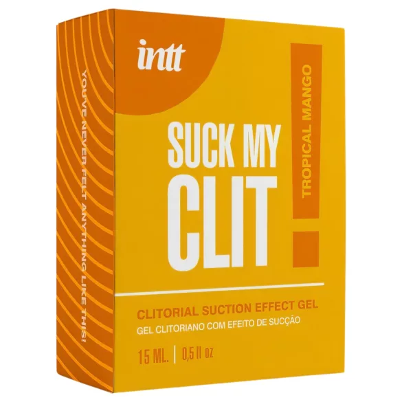 Intt Suck My Clit - gel stimulent pentru clitoris pentru femei - mango (15 ml)