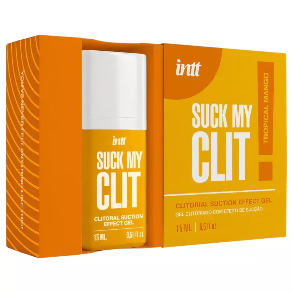 Intt Suck My Clit - gel stimulent pentru clitoris pentru femei - mango (15 ml)
