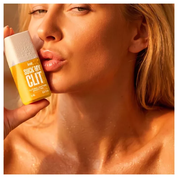 Intt Suck My Clit - gel stimulent pentru clitoris pentru femei - mango (15 ml)