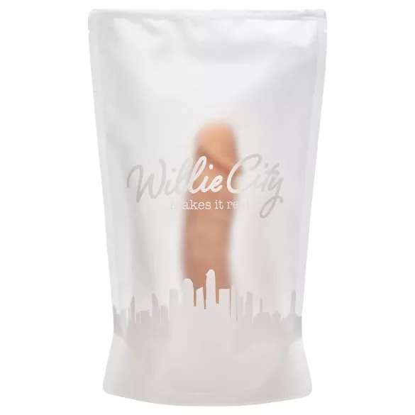 Willie City Luxe - dildo realist din silicon (culoarea pielii) - 23 cm