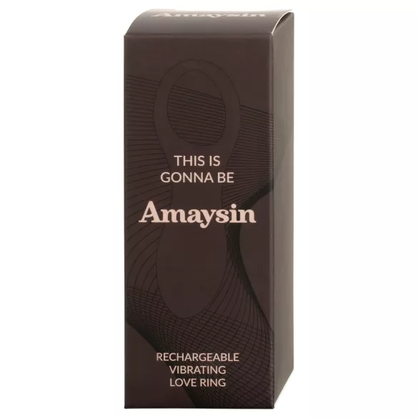 Amaysin - inel penian vibrator cu acumulator (albastru)