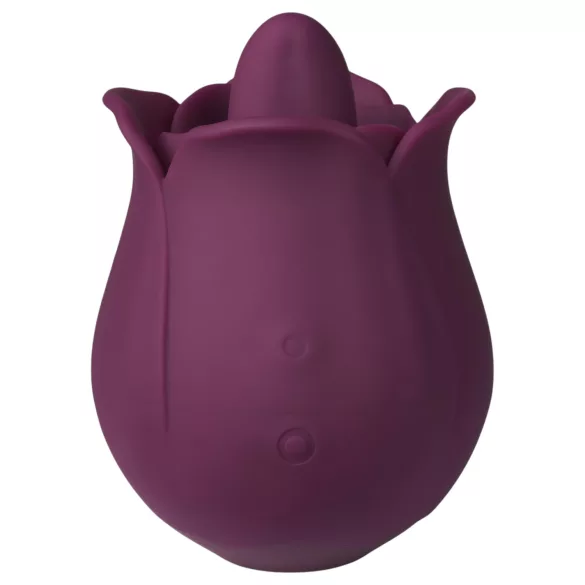 Amaysin - vibrator clitoridian în formă de limbă cu trandafir (mov)