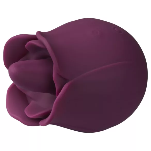 Amaysin - vibrator clitoridian în formă de limbă cu trandafir (mov)