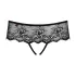 Obsessive - tanga deschis cu ștrasuri pentru femei - negru - L/XL
