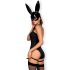Obsessive OB7008 Sexy Bunny - costum iepuraș sexy (negru)