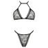 Obsessive Xenita – Set sutien model transparent (gri)
